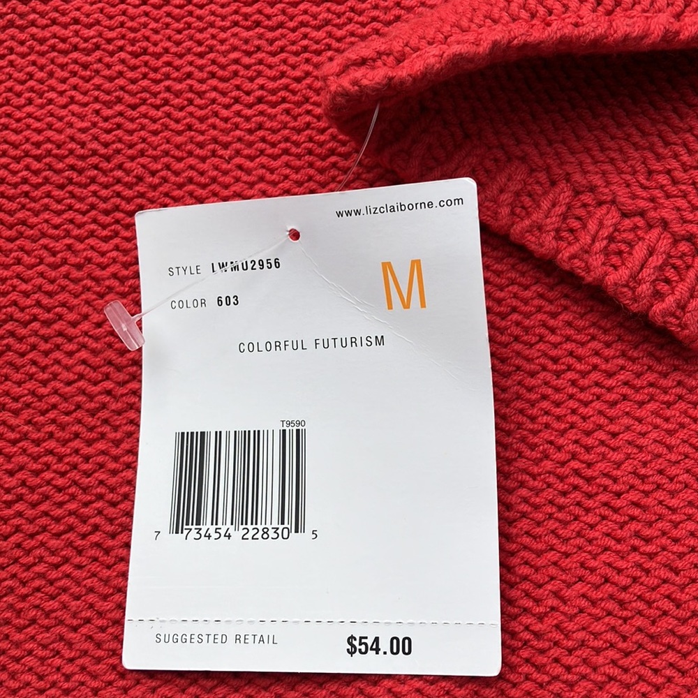 Liz Claiborne Cotton Blend Knit Turtleneck Sweater NWT - Picture 7 of 12